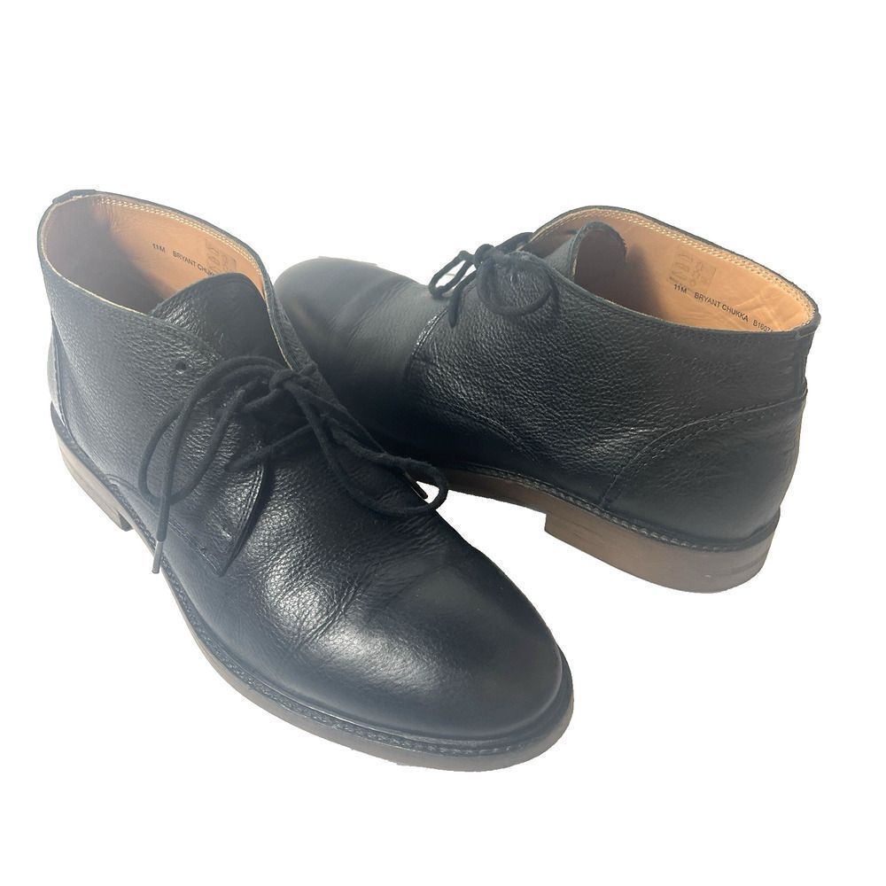 Sebago Black Leather Bryant Chukka Boots Men’s 11 M Lace Up Comfort Casual Shoes View 3